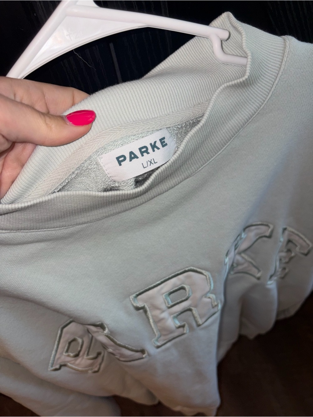 PARKE Pale Blue Crewneck Sweatshirt - Women